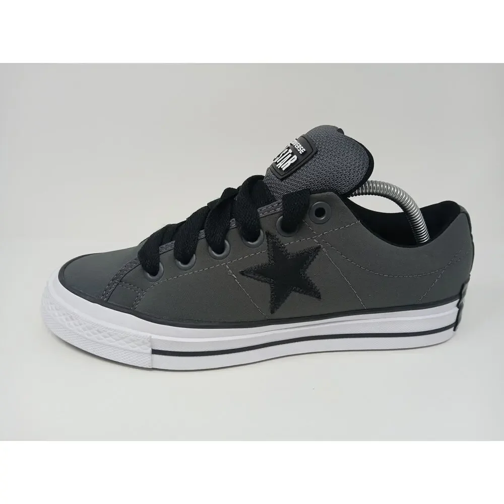 Converse Unisex Star Low Puff Dark Matter Gray Canvas Sneakers Mens 9/Women 10.5 - Picture 14 of 15